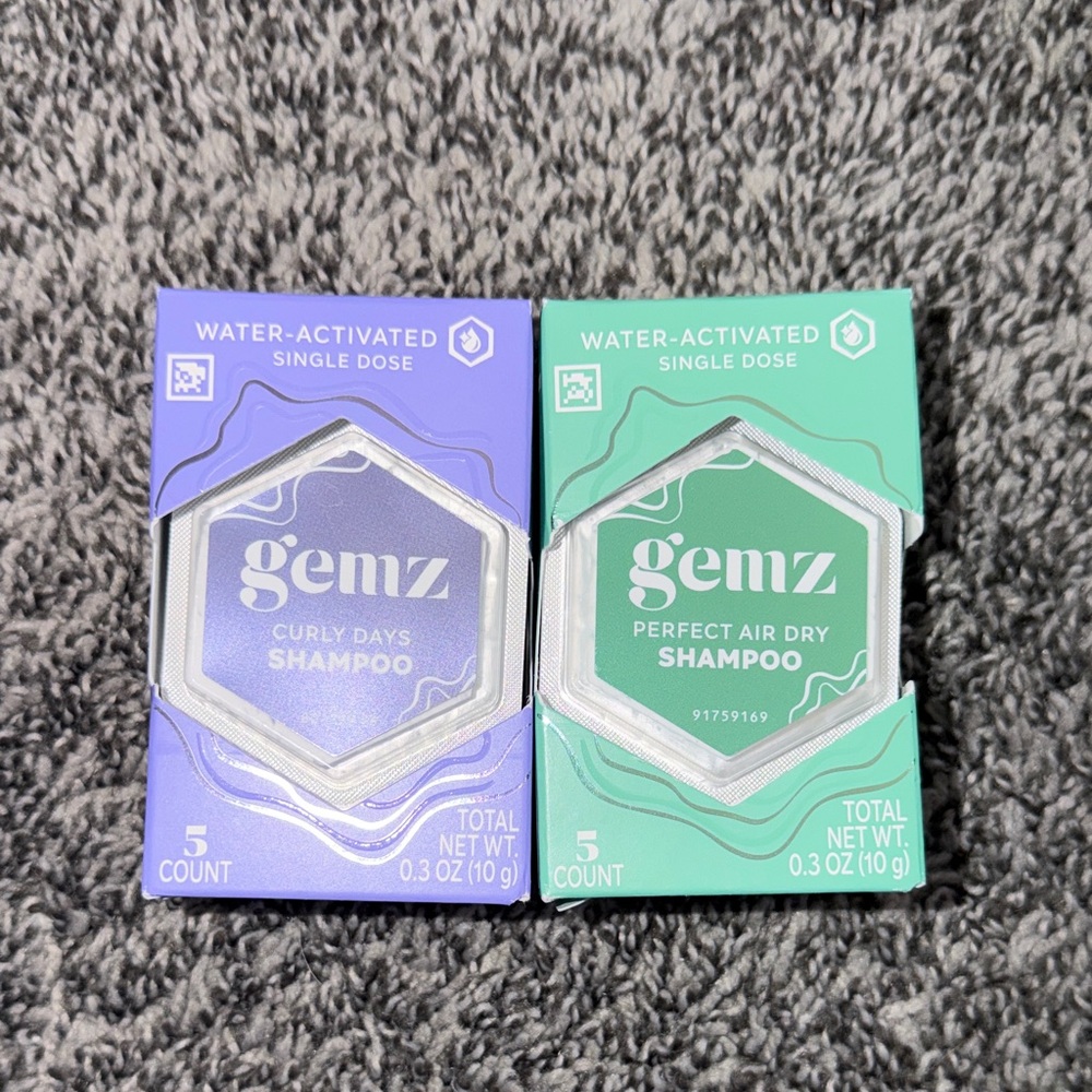 Curly Days and Perfect Air Dry Shampoo Set - Purple and Green